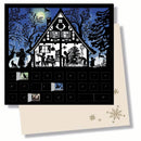 Warmth Within, Wonder Without: The Heart of Home at Christmas Silhouette Advent Card