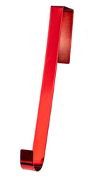 Shiny Metal 12 Inch Over the Door Wreath Hanger - Silver