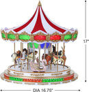 Light Show Regal Christmas Carousel