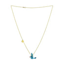 Happiness Bluebird Necklace - Gold-tone Chain - Gift Shoppe >> Jewelry >> Necklaces - by Facets - view 2