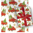Glitter Accented Roll Wrap - 30" x 96" - Holiday Cheer