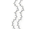 Compact Micro Garland String Lights - 808 LED - Warm/Cool White - Black Wire
