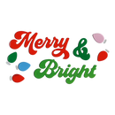 Merry & Bright Window Gel Clings