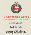 Candy Shoppe Christmas Card Set - Joy Wreath