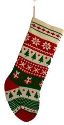 Whimsical Christmas Tree Heavy Knit Christmas Stocking