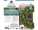 Ottawa Fir Solar-Powered Pre-Lit Wreath - 32 Inches