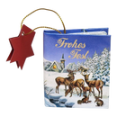 Popup Mini Book German Ornament - Frohes Fest Nature - Christmas >> Ornaments >> Novelty - by Coppenrath