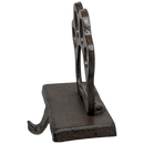 Cast Iron Paw Print Stocking Holder - Charcoal