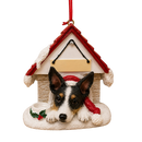 Ceramic Doghouse Ornament - Rat Terrier - Animals - by E&S Pets - view 2