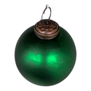 Antique Matte Emerald Glass Ball Ornament - Christmas >> Ornaments >> Glass - by Christmas By Krebs - view 3