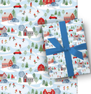 Holiday Whimsical Roll Wrap - 30" x 168" - Outdoor Skating