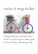 Smiles And Hugs To You Greeting Card - The Country Christmas Loft
