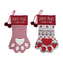 Cat's Paw Stocking - Embroidered - - Christmas >> Stockings - by Season's Design - view 2