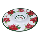 Festive Poinsettia Chip & Dip Platter