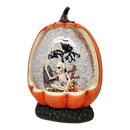 Graveyard Skeleton Lighted Waterglobe Pumpkin