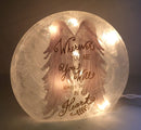 Lighted Glass Orb - Always be in my Heart - The Country Christmas Loft