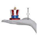 Uncle Sam Hat Glass Ornament - Christmas >> Ornaments >> Classics - by Old World Christmas - view 2