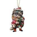 Whimsical Raccoon Ornament -