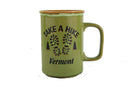 Take a Hike - Vermont - Drip Glaze Mug - Green