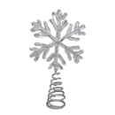 Miniature Snowflake Tree Toppers - Silver