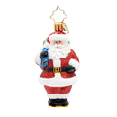 Christopher Radko Little Gem Glass Ornament - Jolly Old Kris Kringle