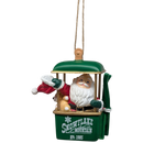 Santa's Ski Gondola Ornament - Green