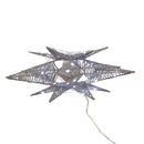 Cool White Micro LED Silver Starburst Treetop - 15 inch