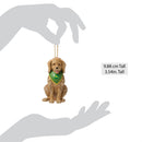 Dog Wearing John Deere Bandana Ornament - Christmas >> Ornaments >> Animals - by Jim Shore - view 4