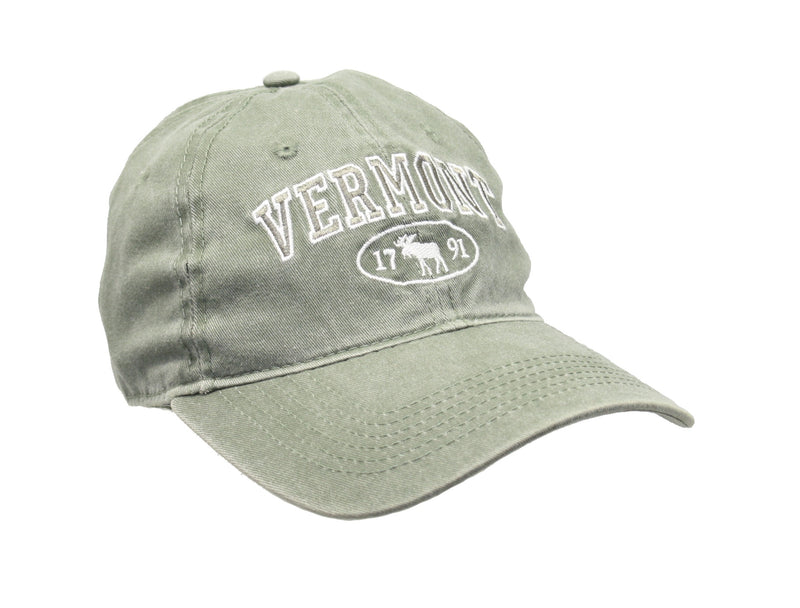 Dyed Cap Vermont 1791 Moose - Olive - The Country Christmas Loft