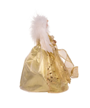 White and Gold Fairy Light LED Angel - 12 inch