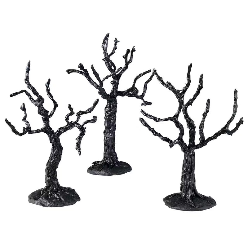 Sinister Black Trees Set of 3