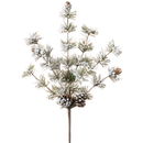 22-Inch Snowy Mixed Pine Pick - Christmas >> Floral - by Gerson