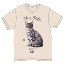 Life is Better with a Tabby Cat T-Shirt -