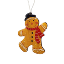 Gingerbread Man Ornament in Tophat