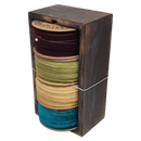 Holiday Velvet Ribbon Set in Mango Wood Box