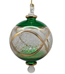 Emerald Grandeur Green Ball with Gold Elegance