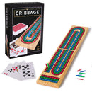 Classic Solid Wood Cribbage Board with Cards and Pegs - Toy Shoppe >> Games - by Cardinal Games