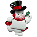 Snow Kid Ornament - Boy - Top hat