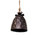 Hammered Metal Bell with Bow -