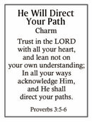 He Will Direct Your Path Charm - Gift Shoppe >> Jewelry >> Charms and Worry Stones - by Ganz - view 3