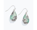 Caribbean Blue Teardrop Earrings with Silver Filigree - Gift Shoppe >> Jewelry >> Earrings - by Periwinkle By Barlow