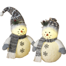 Cozy Lighted Snowman - - Christmas >> Decor - by Gerson