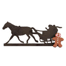 Covered Bridge One Horse Open Sleigh Ginger Cottage Collection - Christmas >> Ornaments >> Geographic - by Old World Christma