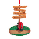 Hiking Sign Ornament