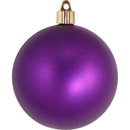 4" (100mm) Commercial Shatterproof Ball Ornament - Diva Velvet Purple - 4 Pack - Christmas >> Ornaments >> Shatterproof - by 