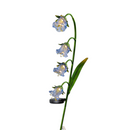 Solar Lighted Glass Flower 40" Stake - - Home & Living >> Garden - by Gerson - view 2