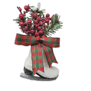 Floral Ice Skate Ornament -