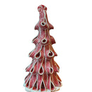 9.5"H B/O Clay Dough Lighted Peppermint Ribbon Candy Tree