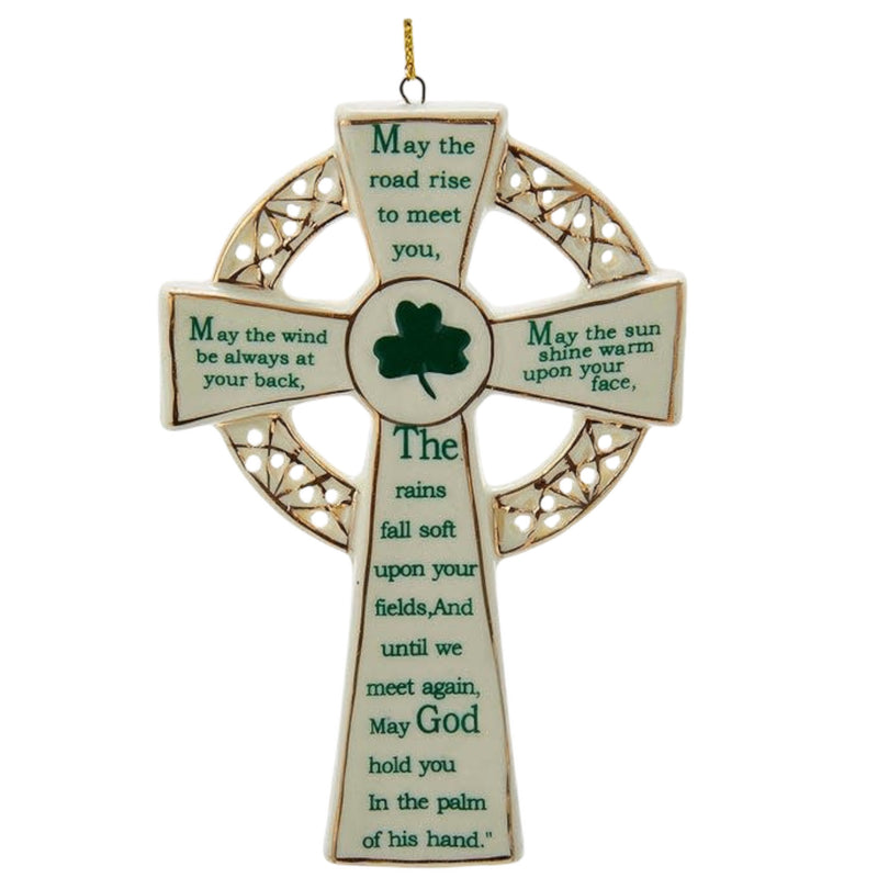 Porcelain Irish Cross Ornament