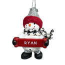 Cozy Snowman Ornament (Letters G - R) -
